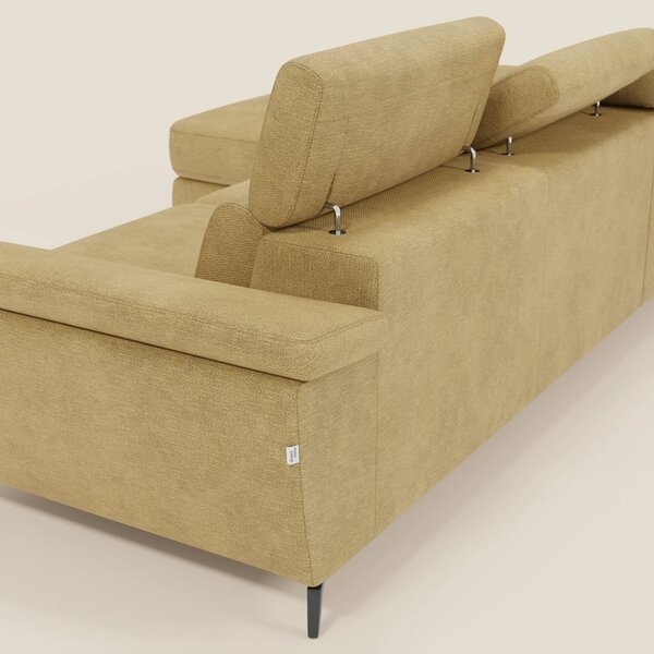 Estro Divano estraibile con chaise-longue e poggiatesta reclinabili in