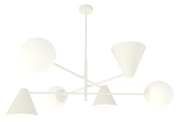 Lampadario a sospensione HERMES 6 White