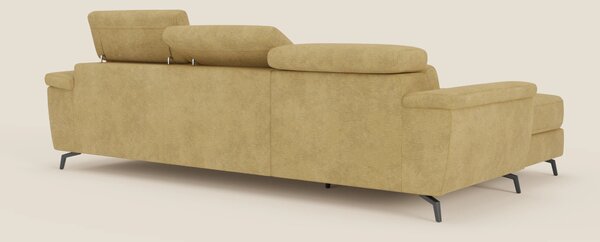 Estro Divano estraibile con chaise-longue e poggiatesta reclinabili in