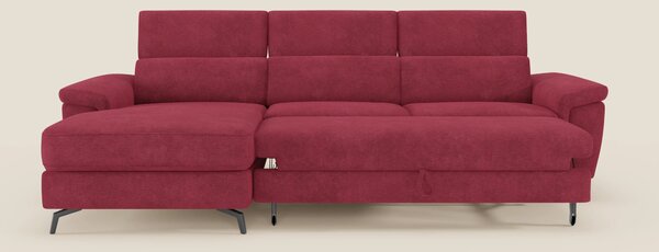 Estro Divano estraibile con chaise-longue e poggiatesta reclinabili in