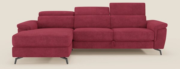 Estro Divano estraibile con chaise-longue e poggiatesta reclinabili in