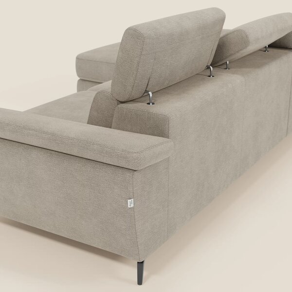 Estro Divano estraibile con chaise-longue e poggiatesta reclinabili in