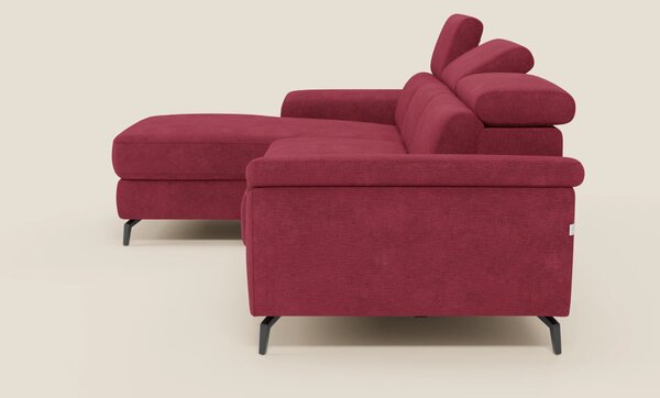 Estro Divano estraibile con chaise-longue e poggiatesta reclinabili in