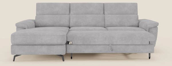 Estro Divano estraibile con chaise-longue e poggiatesta reclinabili in