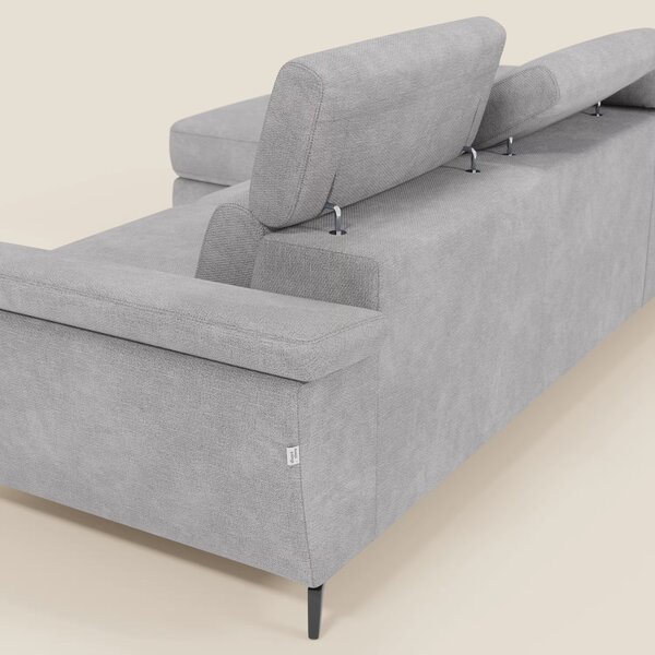 Estro Divano estraibile con chaise-longue e poggiatesta reclinabili in