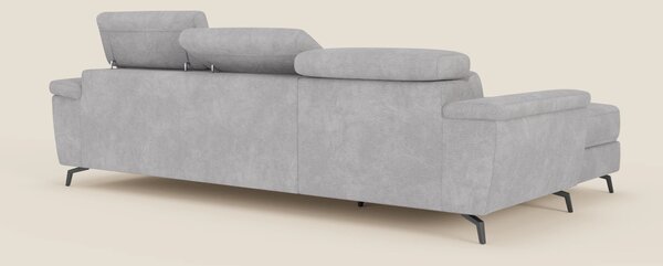 Estro Divano estraibile con chaise-longue e poggiatesta reclinabili in