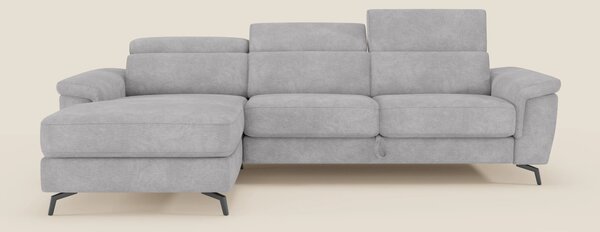 Estro Divano estraibile con chaise-longue e poggiatesta reclinabili in