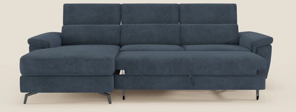 Estro Divano estraibile con chaise-longue e poggiatesta reclinabili in