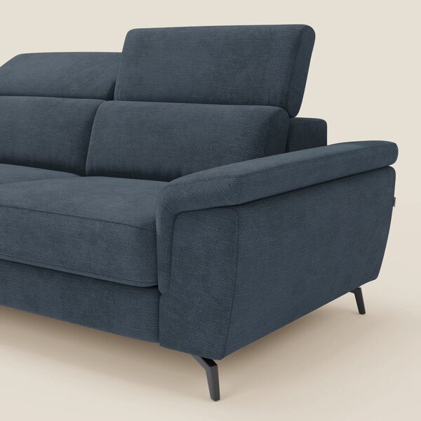 Estro Divano estraibile con chaise-longue e poggiatesta reclinabili in