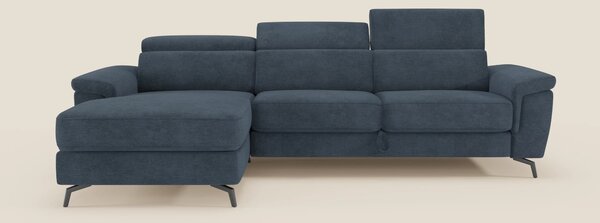 Estro Divano estraibile con chaise-longue e poggiatesta reclinabili in