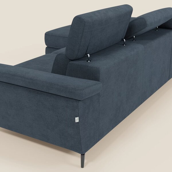 Estro Divano estraibile con chaise-longue e poggiatesta reclinabili in