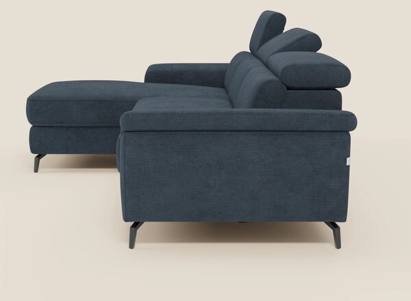 Estro Divano estraibile con chaise-longue e poggiatesta reclinabili in
