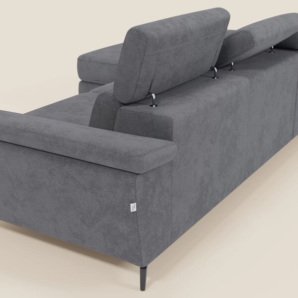 Estro Divano estraibile con chaise-longue e poggiatesta reclinabili in