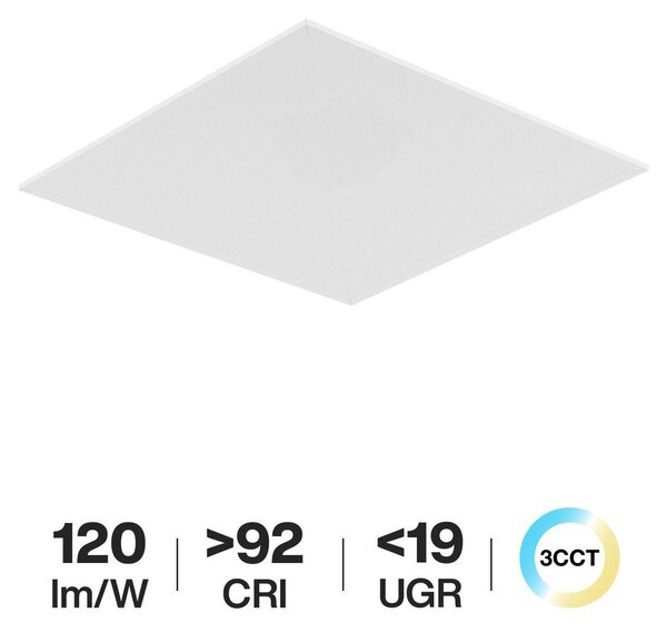 Pannello LED 60x60 42W CCT Bianco Variabile UGR19 CRI92 con driver Philips Colore Bianco Variabile CCT
