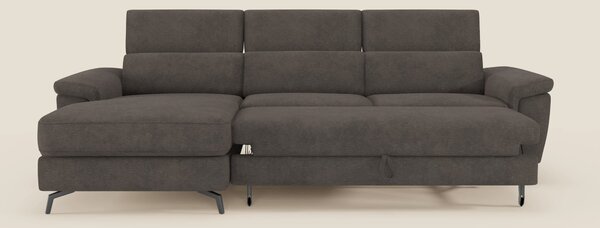 Estro Divano estraibile con chaise-longue e poggiatesta reclinabili in
