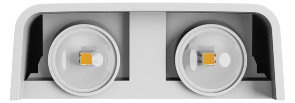 Applique da Parete Quadrata Bidirezionale 4W CCT Bianca Colore Bianco Variabile CCT