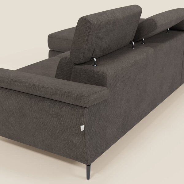Estro Divano estraibile con chaise-longue e poggiatesta reclinabili in