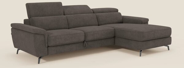 Estro Divano estraibile con chaise-longue e poggiatesta reclinabili in