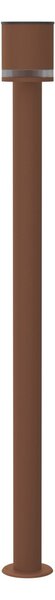 Paletto da Giardino Solare Corten da 100cm IP54 in Alluminio Colore Bianco Naturale 4.000K