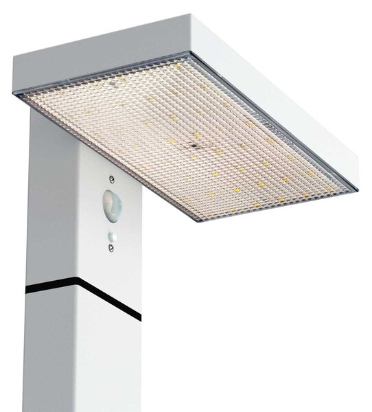Paletto da giardino Solare Bianco 100cm con Sensore Mov. e Picchetto Colore Bianco Naturale 4.000K