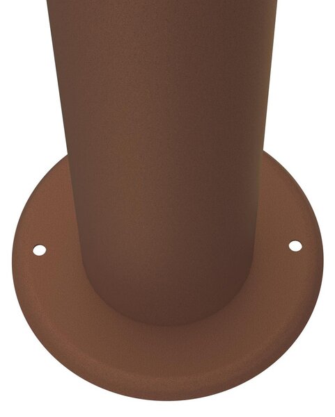 Paletto da Giardino Solare Corten da 100cm IP54 in Alluminio Colore Bianco Naturale 4.000K