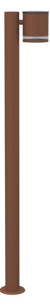 Paletto da Giardino Solare Corten da 100cm IP54 in Alluminio Colore Bianco Naturale 4.000K
