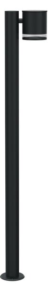 Paletto da Giardino Solare Nero da 100cm IP54 in Alluminio Colore Bianco Naturale 4.000K
