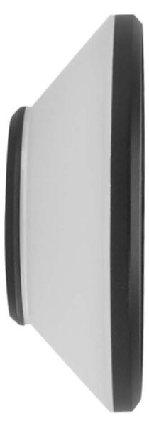 Applique Solare Tonda IP65 Nera da parete per Esterni Colore Bianco Naturale 4.000K