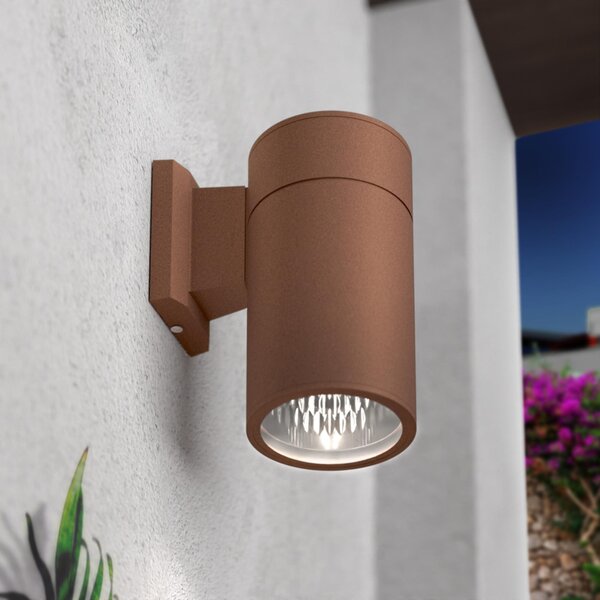 Applique Cilindrica Monodirezionale XL IP54 Base E27 - Corten