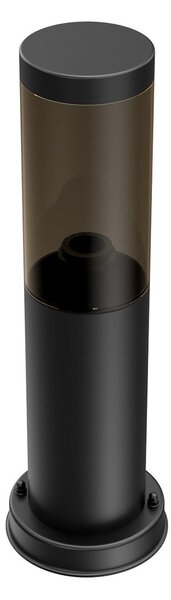 Paletto da Giardino Nero 40cm DarkLight Acciaio INOX base E27