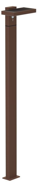 Paletto da giardino Solare Corten 100cm con Sensore Mov. e Picchetto Colore Bianco Naturale 4.000K