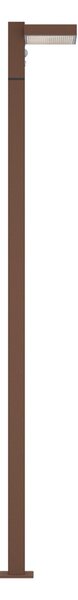 Paletto da giardino Solare Corten 100cm con Sensore Mov. e Picchetto Colore Bianco Naturale 4.000K