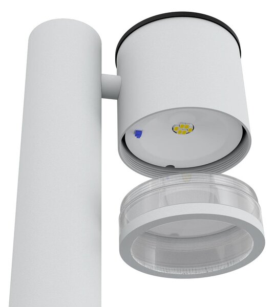 Paletto da Giardino Solare Bianco da 100cm IP54 in Alluminio Colore Bianco Naturale 4.000K