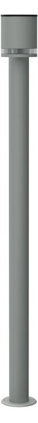 Paletto da Giardino Solare Grigio da 100cm IP54 in Alluminio Colore Bianco Naturale 4.000K