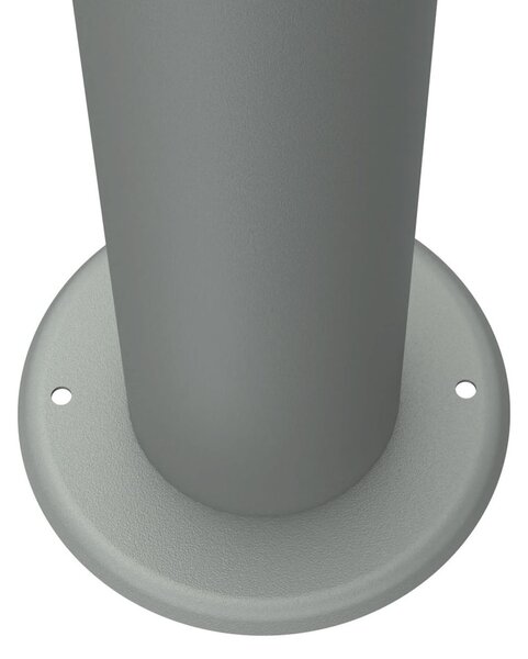 Paletto da Giardino Solare Grigio da 100cm IP54 in Alluminio Colore Bianco Naturale 4.000K