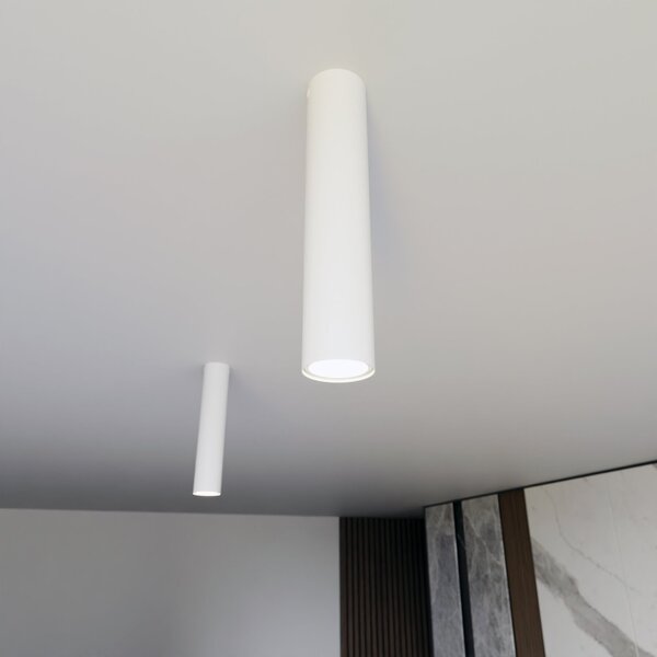 Plafoniera TECNO 1M da soffitto base GU10 Bianca