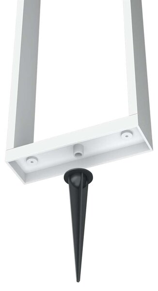 Paletto da giardino Solare Bianco con Sensore di Mov. 80cm serie VELA Colore Bianco Naturale 4.000K