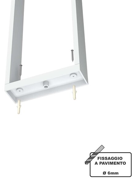 Paletto da giardino Solare Bianco con Sensore di Mov. 80cm serie VELA Colore Bianco Naturale 4.000K