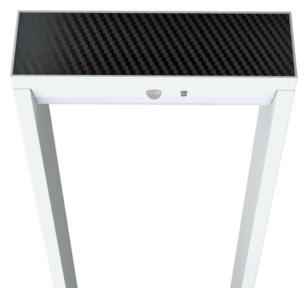 Paletto da giardino Solare Bianco con Sensore di Mov. 80cm serie VELA Colore Bianco Naturale 4.000K