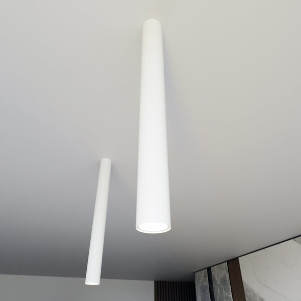 Plafoniera TECNO 1XL da soffitto base GU10 Bianca