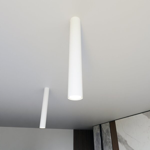 Plafoniera TECNO 1L da soffitto base GU10 Bianca