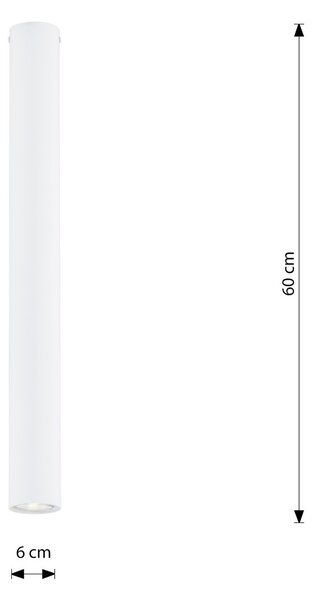 Plafoniera TECNO 1XL da soffitto base GU10 Bianca