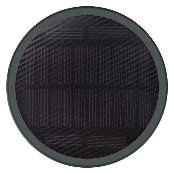 Paletto da giardino Solare Nero 80cm con Sensore Movimento e Picchetto Colore Bianco Naturale 4.000K
