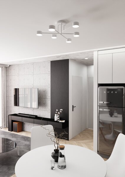 Lampadario a sospensione HALO 6 White