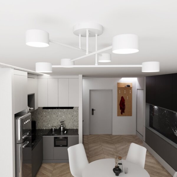 Lampadario a sospensione HALO 6 White