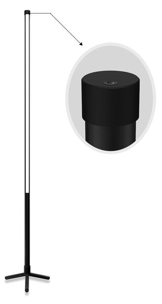 Lampada da Pavimento LED 12W RGB+CCT Smart e da Telecomando