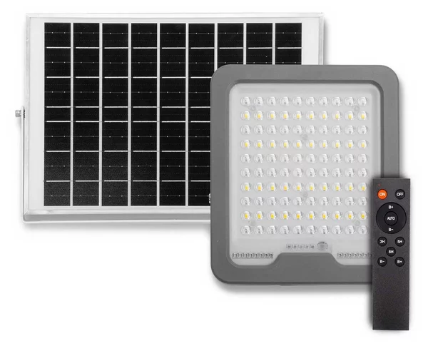 Faro LED Solare 100W IP66 Telecomando Incluso 1.500 lumen - SERIE PRO Colore Bianco Naturale 4.000K