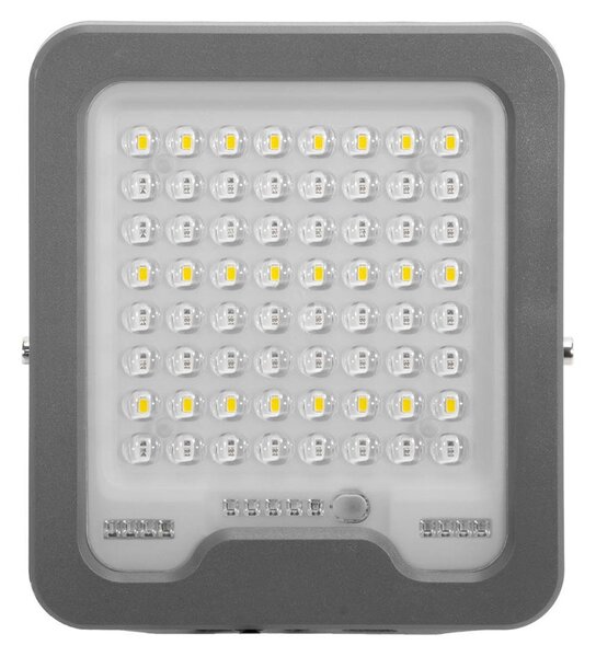 Faro LED Solare 50W IP66 Telecomando Incluso 1.000 lumen - SERIE PRO Colore Bianco Naturale 4.000K