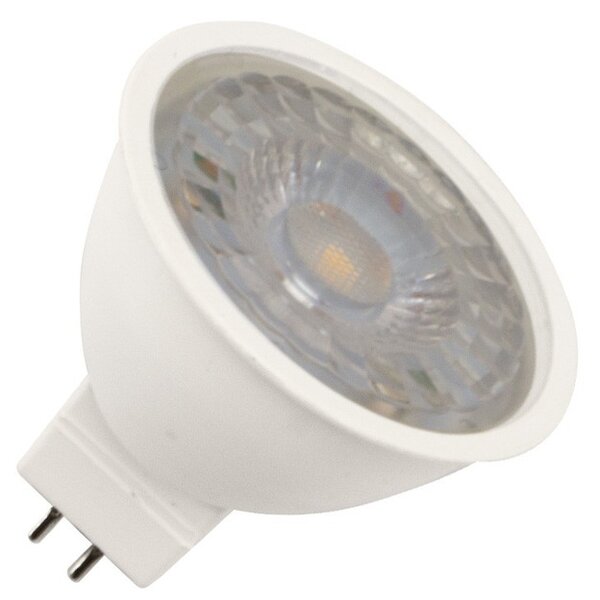 Faretto LED MR16 6W angolo 38° 12/24V AC/DC Colore Bianco Caldo 3.000K