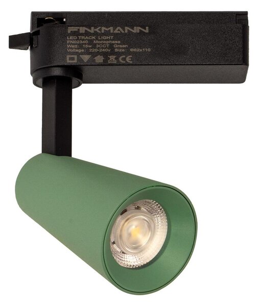 Faro LED 15W Monofase Verde CRI92 Bianco Variabile 38° - Bridgelux LED Colore Bianco Variabile CCT